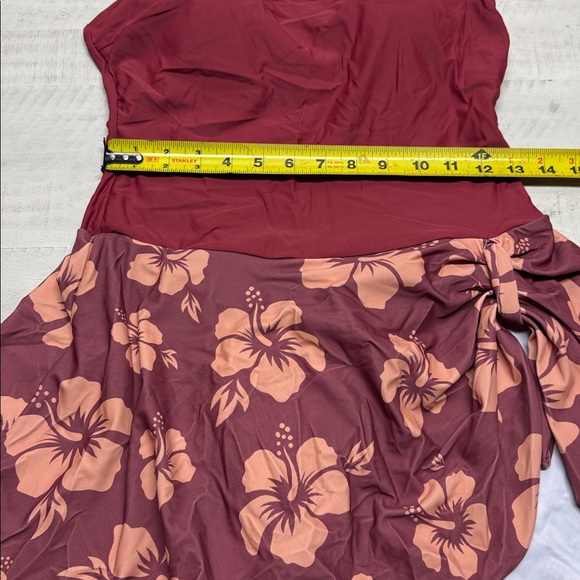 Eomenie One Piece Swimdress Swimsuits for Women Tummy Control Swim Dresses Skirt - Picture 8 of 10